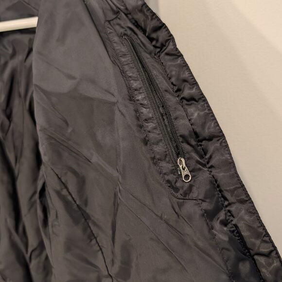 The North Face 550 Down Quilted Coat Black Winter Snow Ski Warm Layer - Size M - Picture 7 of 11